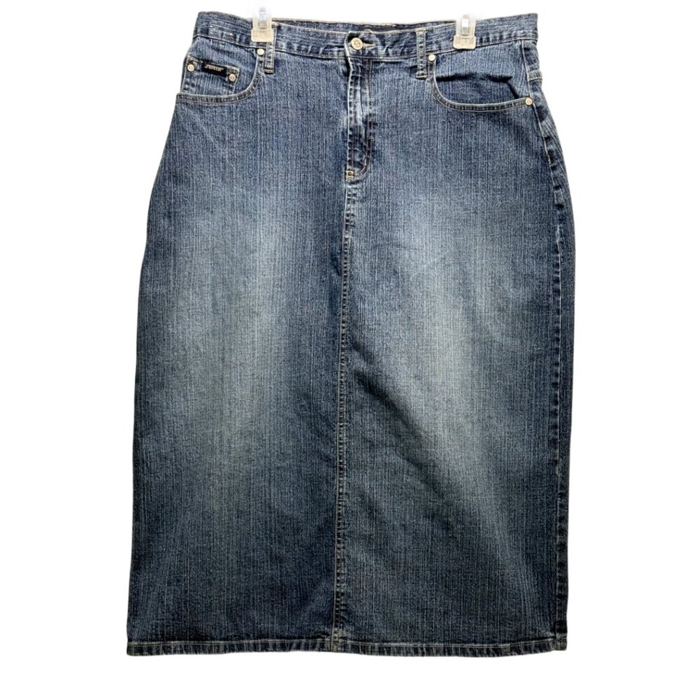 Squeeze Blue Denim Skirt Size 14